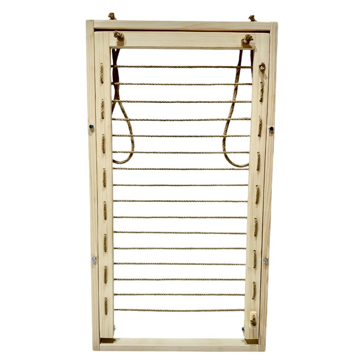 Fali fa ruhaszárító – keskeny, világos