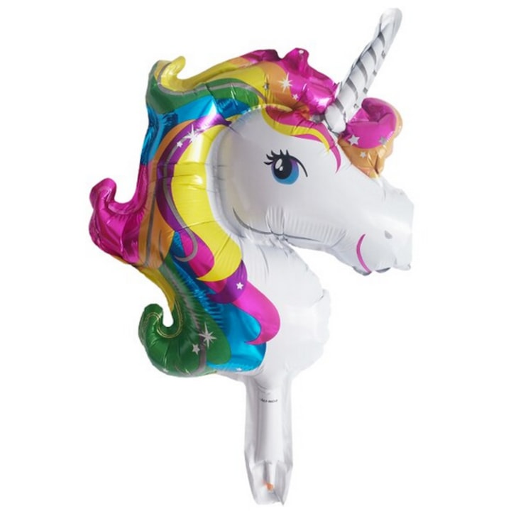 Фолиев балон еднорог 51x32см комплект 1бр.