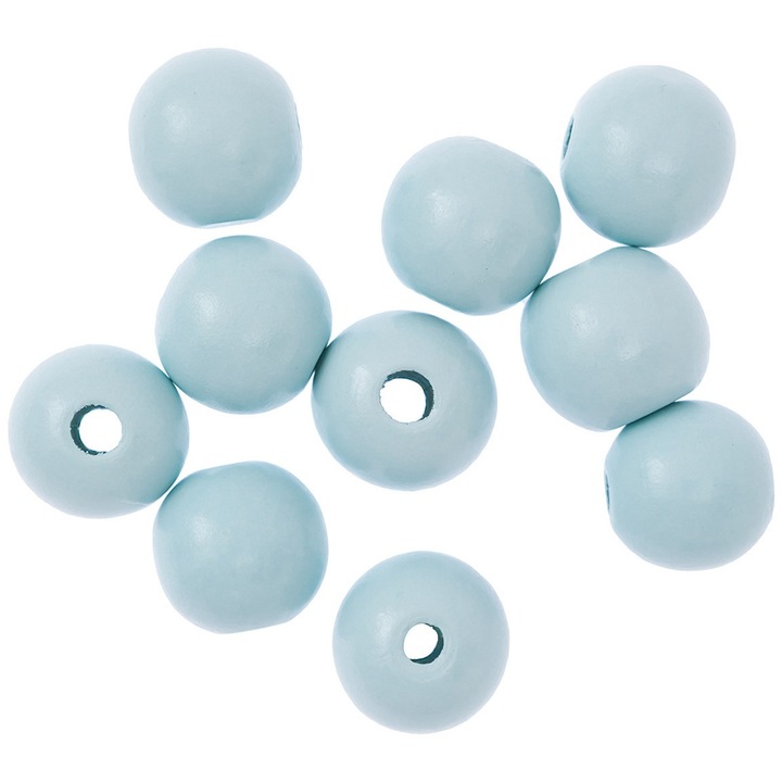 Set 10 Margele din Lemn, DALPRINT, 25mm