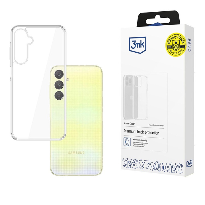 Husa pentru Samsung Galaxy A26 5G, din TPU, 3mk, Culoare Transparenta