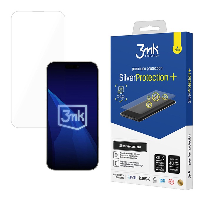 Folie pentru iPhone 17 Air, SilverProtection+ Film, H80, Sticla, Clear