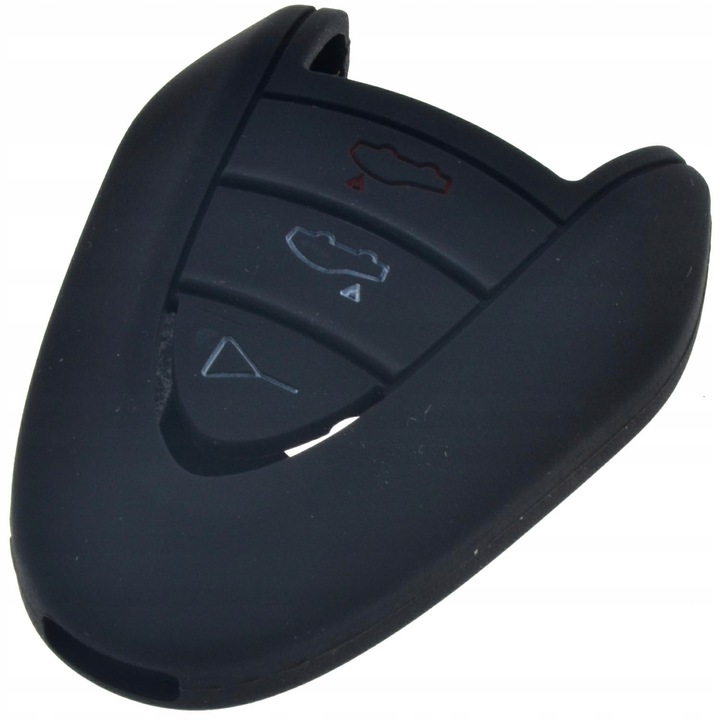 Силиконов калъф за ключ Порше От силикон - Тип 2 Черен