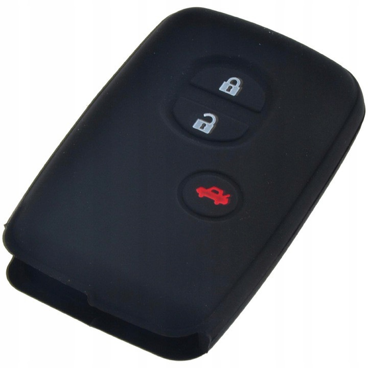 Силиконов калъф за ключ Тойота - Тип 2 Черен