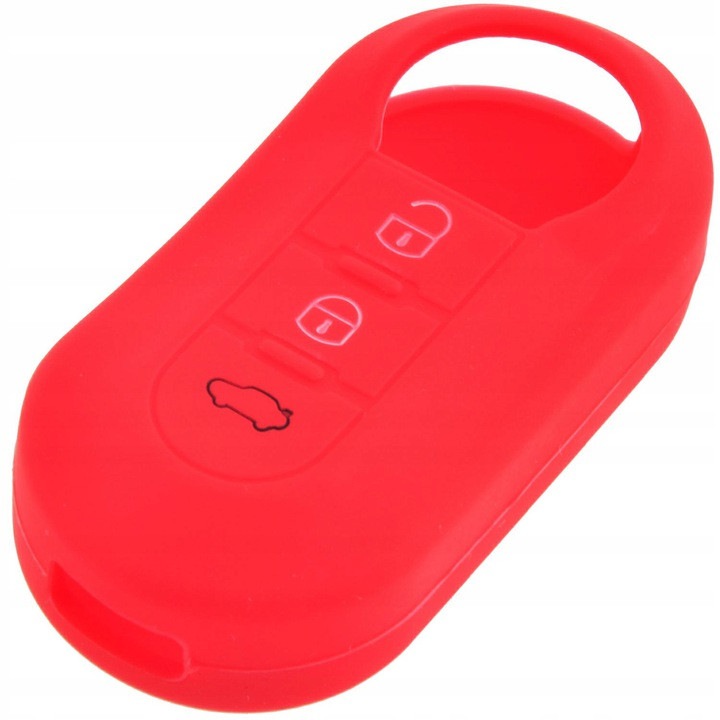 Szilikon kulcstok Fiat - 4-es típus Piros