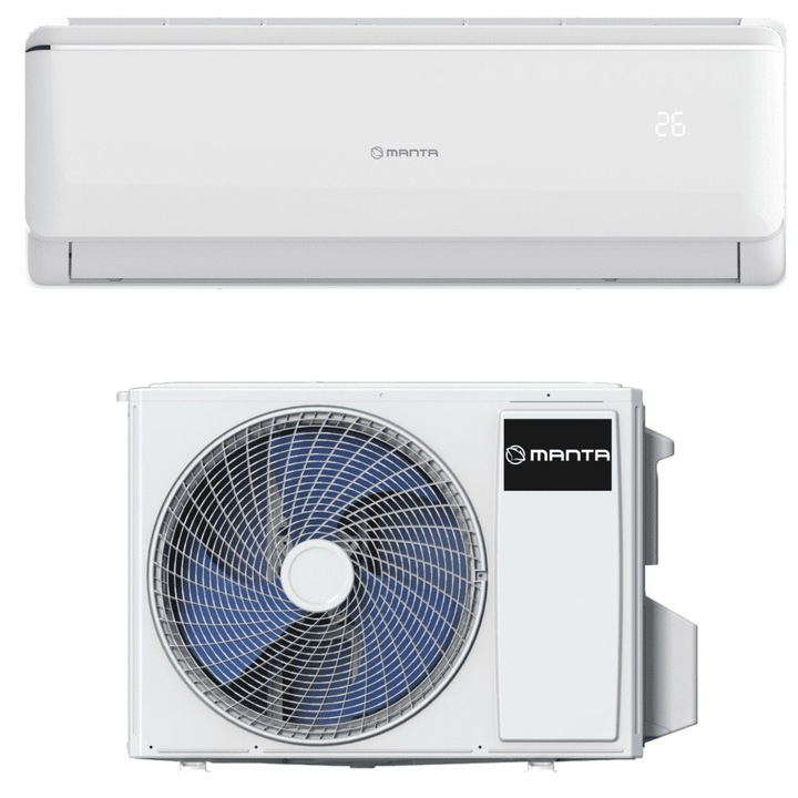 Manta Split Type 3, 5 KW WiFi hűtő-fűtő csepptálca leolvasztás 12000 BTU