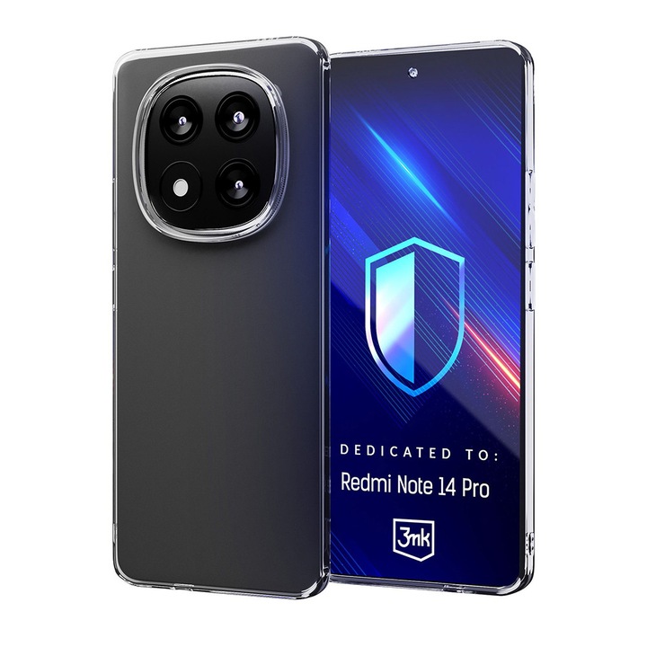 Калъф за Xiaomi Redmi Note 14 Pro 5G/Poco X7 5G, Clear Case, W64, Полиуретан, Прозрачен