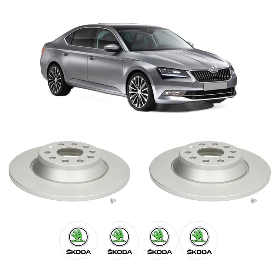 Set 2 discuri frana Spate SKODA SUPERB III (3V3) din 2020-2024, KW