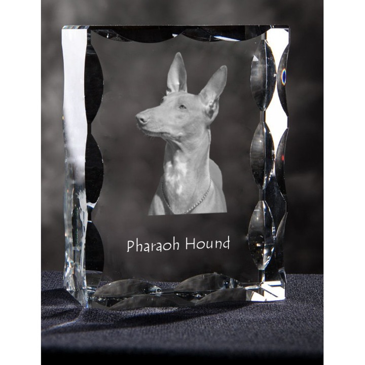 Decoratiune, Art-Dog, sticla, model caine, 12x9x5cm