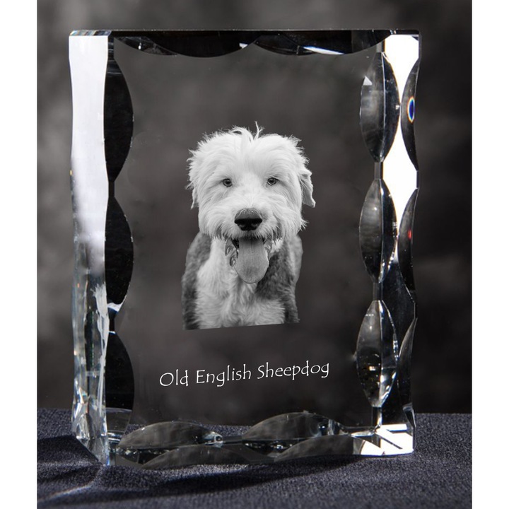 Decoratiune, Art-Dog, sticla, model caine, 12x9x5cm