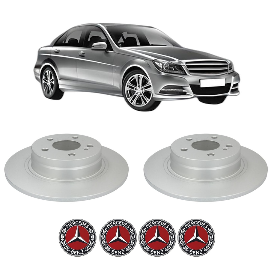 C204 Set 2 discuri frana Spate MERCEDES-BENZ C-CLASS Coupe (C204) din