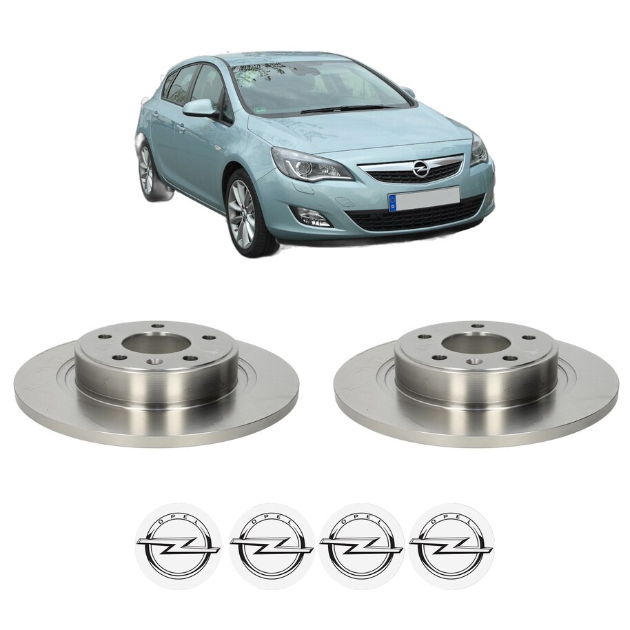 Set 2 discuri frana Spate OPEL ASTRA J (P10) din 2014-2015, KW 81