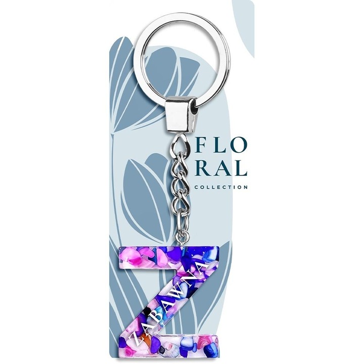 Strasszköves betű kulcstartó, Be-Happy Gifts, ajándék nőknek, többszínű