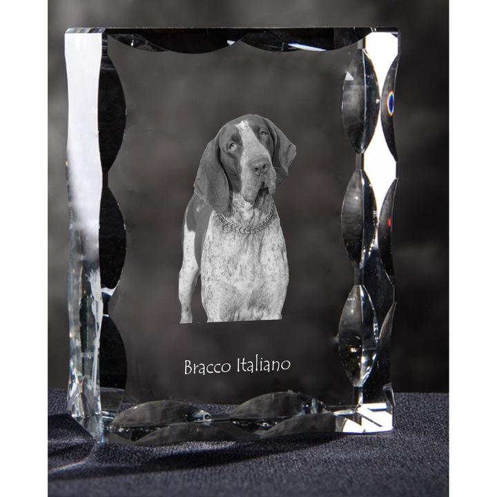 Decoratiune, Art-Dog, sticla, model caine, 12x9x5cm