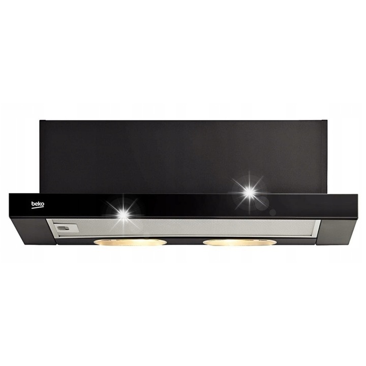 Телескопичен абсорбатор Beko CTB6250B, 2 скорости, халогенно осветление, 60x43.3x17.4см, черен