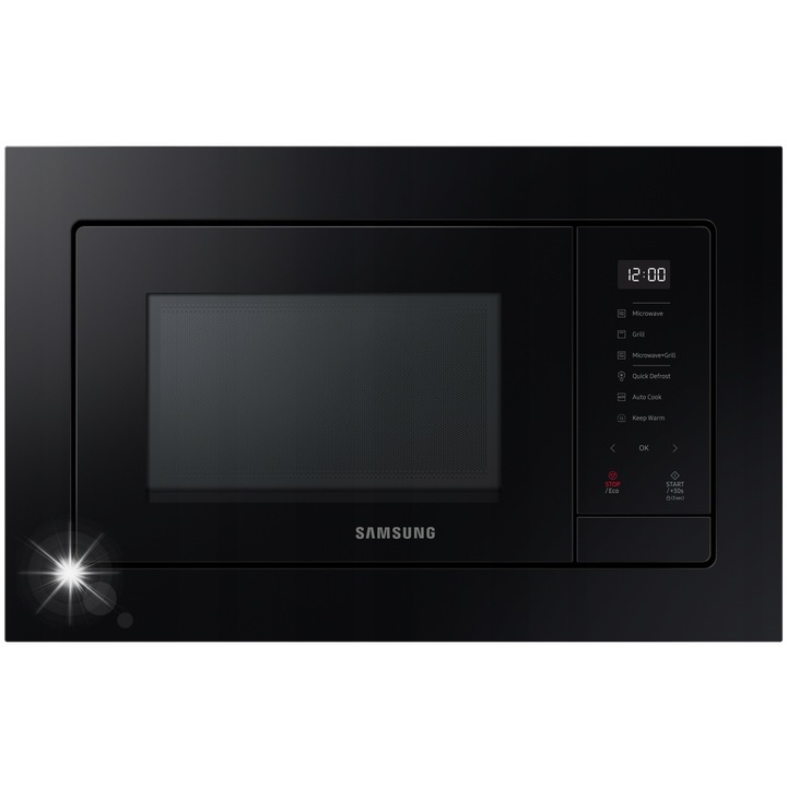 Cuptor cu microunde incorporabil Samsung, 800W, 23l, 6 nivele de putere, negru