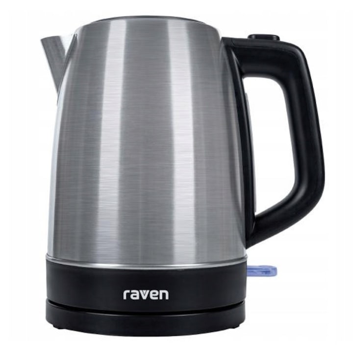 Fierbator electric Raven EC025S, 1,7l, 2200W, gri, cu filtru anticalcar, tip incalzitor plat