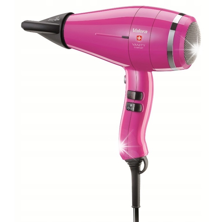 Сешоар Valera Vanity Comfort, 2000W, розов, 425g, 6 комбинации от скорост/температура