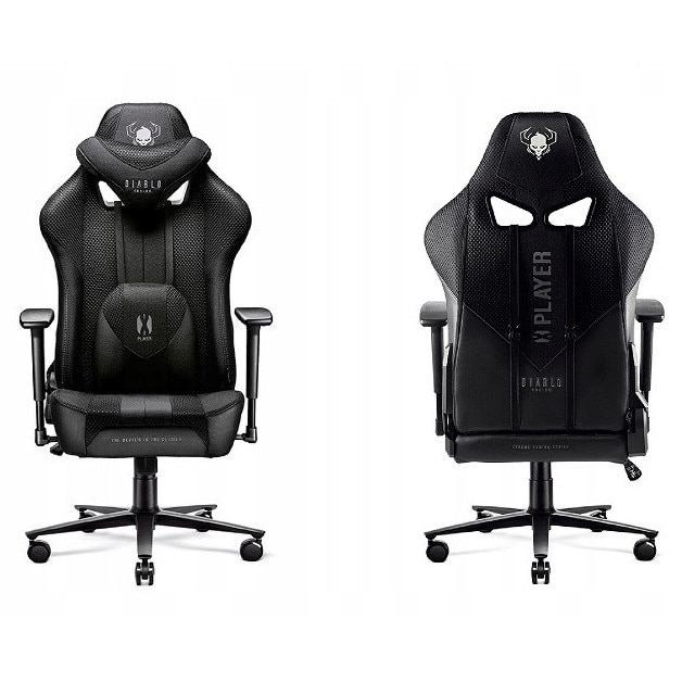 Scaun gaming Diablo X-Player, EcoFiber, negru, 175-205 cm, 200 kg