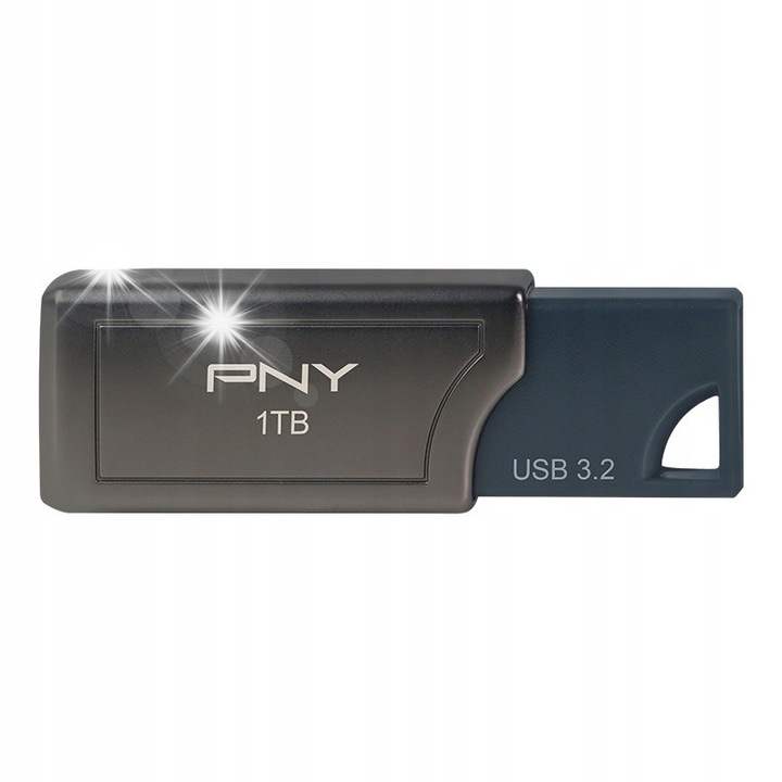 PNY PRO Elite V2 1TB USB памет, 600 MB/s, черна, 56x18x9mm