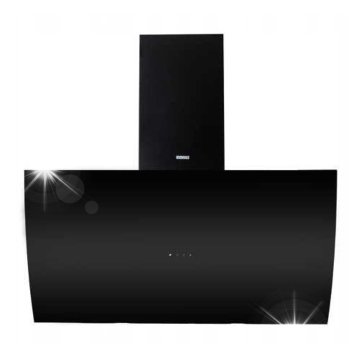 Абсорбатор VDB, модел DS9, 90см, 442м3/ч, 55-65dB, черен, с LED осветление