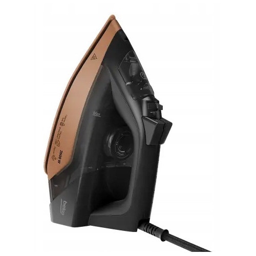 Fier de calcat cu abur Beko SIM4126C ceramic, 2600 W, 120 g/min, negru-auriu