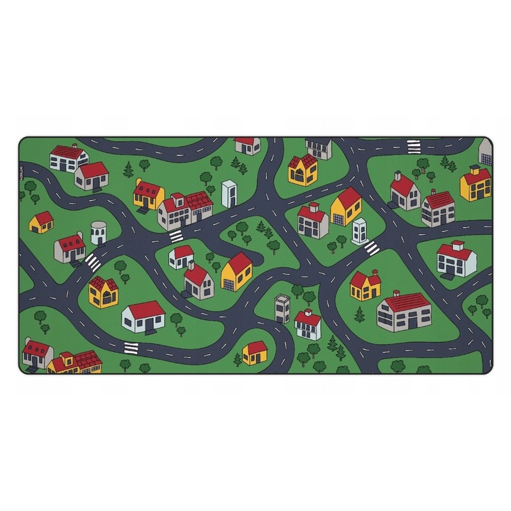 Krux Space City egérpad, 120x60cm, többszínű, vízálló, csúszásmentes