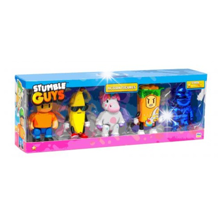 Фигурка PMI Stumble Guys комплект 5 фигурки, многоцветни, 5 см