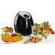 Friteuza cu aer cald / fara ulei Ariete Airy Fryer XXL 4618, 1800 W, 5,5 l, 7 programe, panou tactil, cos detasabil, negru