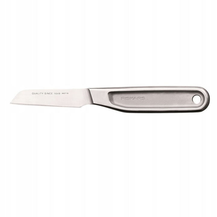 Cutit de curatat Fiskars All Steel 7cm, otel japonez, design ergonomic