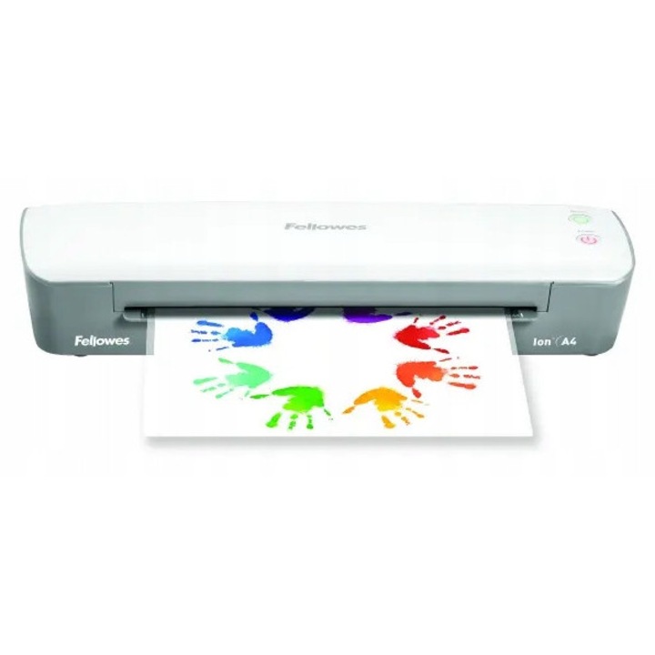 Ламинатор Fellowes Ion A4, бял, 2 ролки, 10 включени фолиа, 62x359x113mm