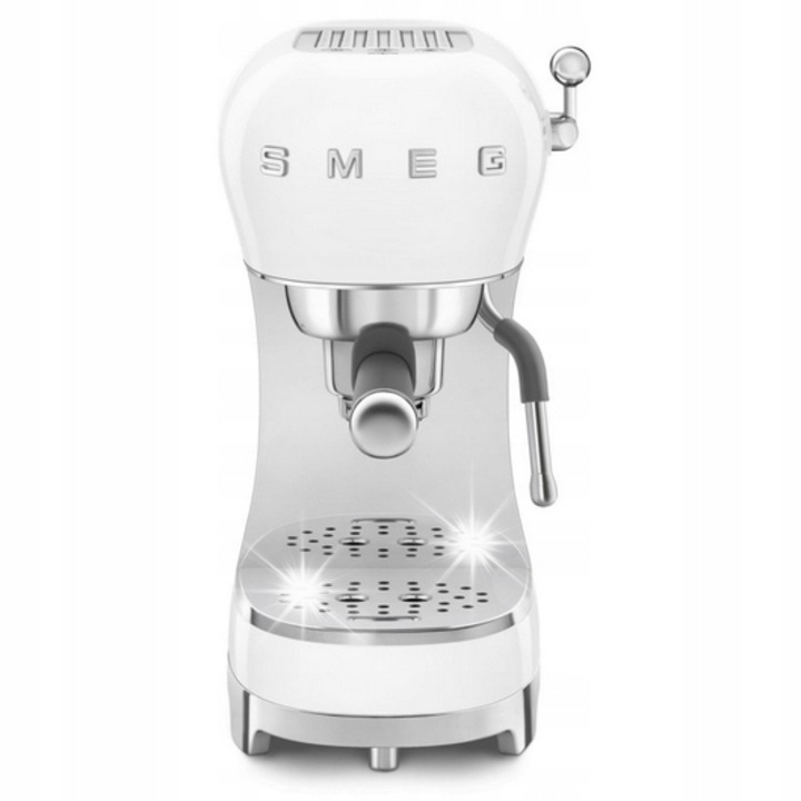 Еспресо машина Smeg ECF02WHEU 15 бара бяла, 1.1л, 330x149x329мм