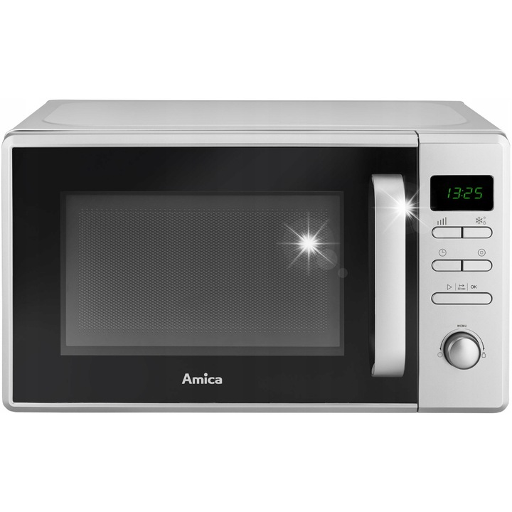 Cuptor cu microunde Amica AMMF20E1S 700W 20L argintiu 25.9x44x35.5cm