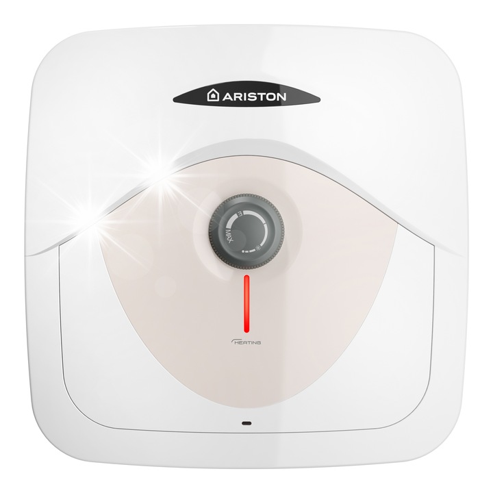 Електрически проточен бойлер Ariston Dune RS, 15 литра, 1,5kW, монтаж над мивка, модерен дизайн