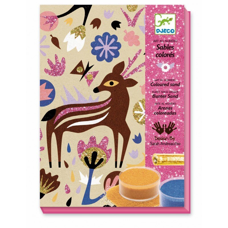 Set creativ cu nisip Djeco Caprioara