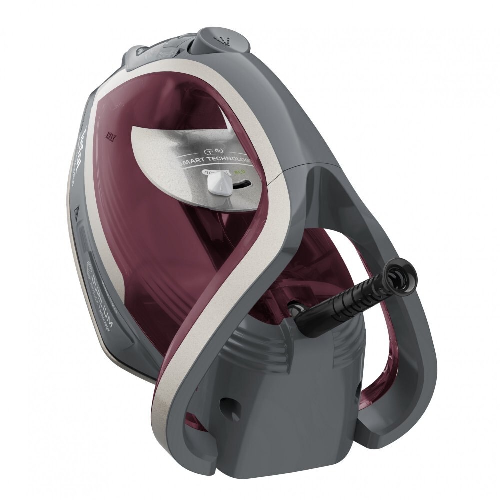 Fier de calcat cu abur Tefal Smart Protect Plus FV6870, 2800 W, 40 g/min, gri-bordo