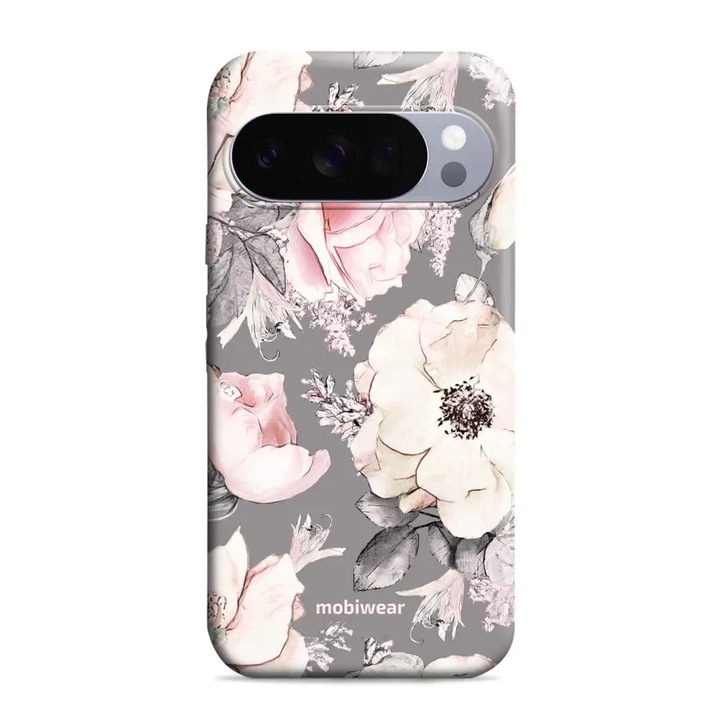 Husa, Mobiwear - Elite Pro - EX06E pentru Google Pixel 10 Pro, Roz Cu Model Floral