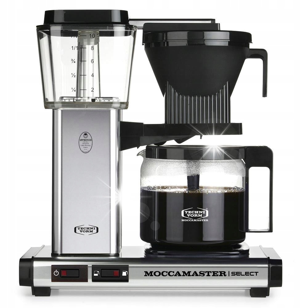 Espressor Moccamaster KBG 741 Select, argintiu, 1.25l, 32x17x36cm