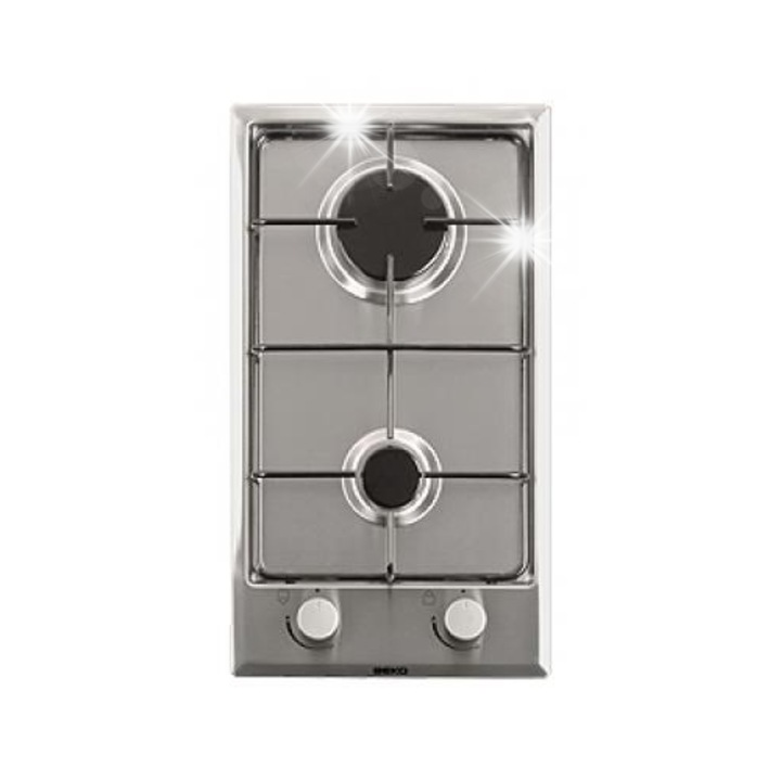 Газов котлон Beko с 2 горелки, инокс, сребрист