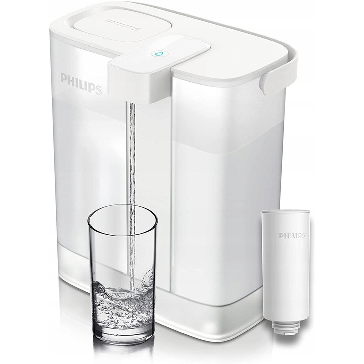 Кана за филтриране на вода Philips Micro X-Clean, 3L, бързо филтриране, USB тип C акумулатор
