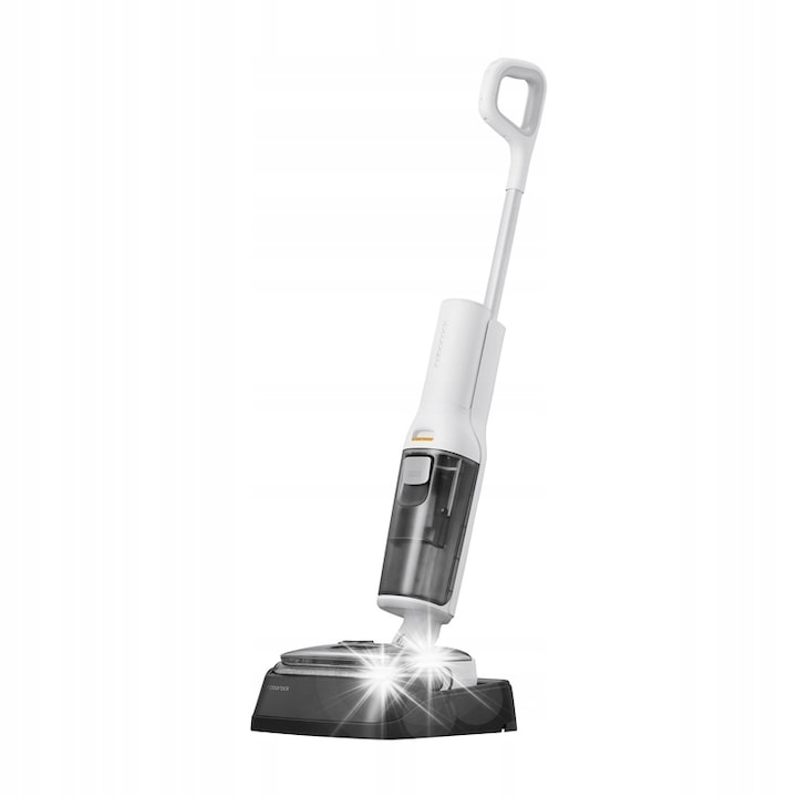 Вертикална прахосмукачка Roborock F25 Combo, 20 000 Pa, моп, бяла, пълен комплект