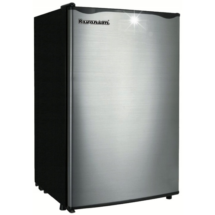 Хладилник Ravanson LKK-90ES 81L, 1 врата, сребрист/черен, 83x47x44см