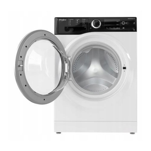 Masina de spalat rufe Whirlpool, WRBSB 6249 S EU, 6 kg, 1200 rpm, alb-negru, 43x60x85 cm