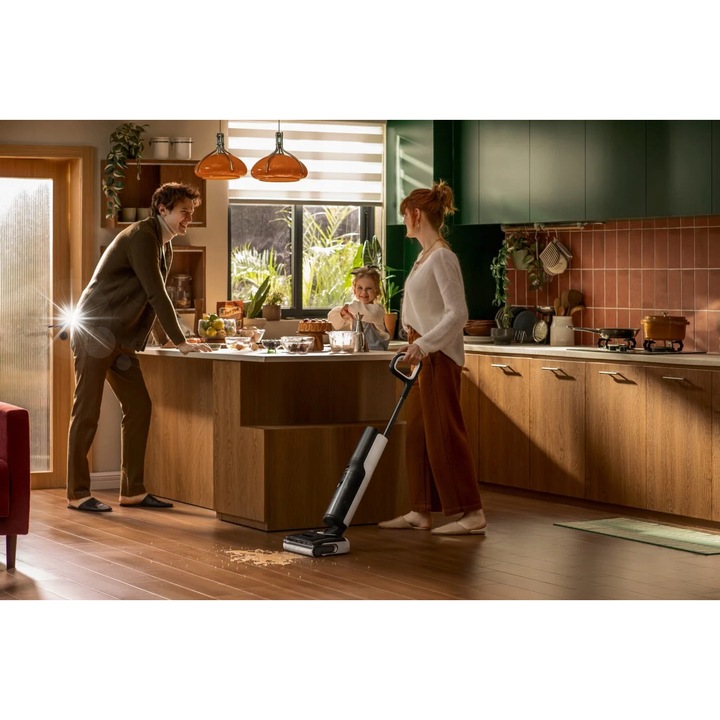 Вертикална прахосмукачка Roborock F25, 20.000 Pa, 4,92 инча, функция за измиване, черна