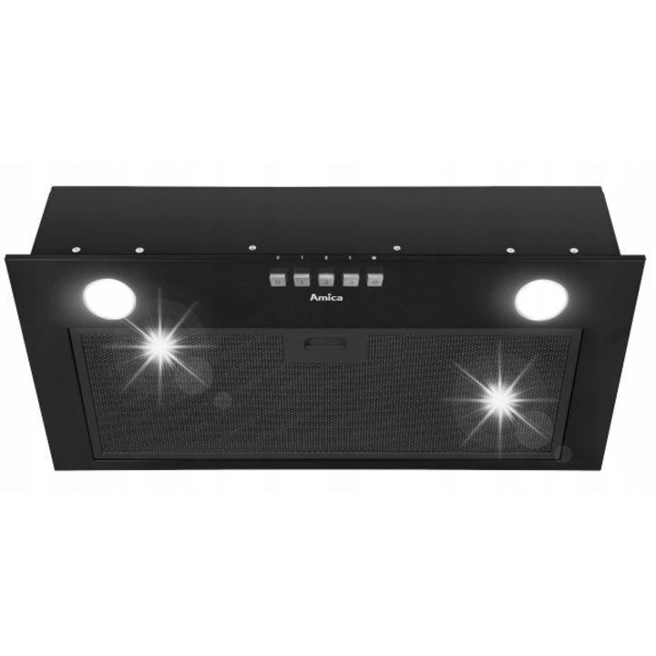 Тънък абсорбатор Amica OMC6217B, 175 m3/h, 65 dB, черен, 60x13,7x29 см