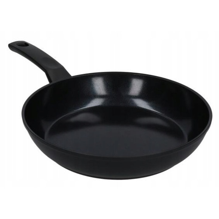 Тиган Zwieger Carbo 24см, керамичен, черен, включен комплект