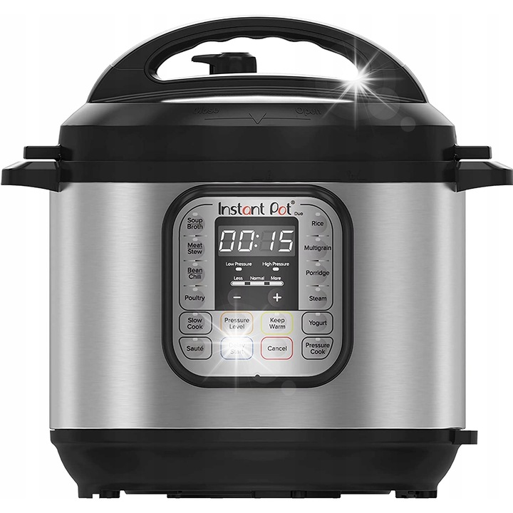 Мултикукър Instant Pot Duo 8л, 1200W, 13 автоматични програми, 37,6x33,5x35,6см