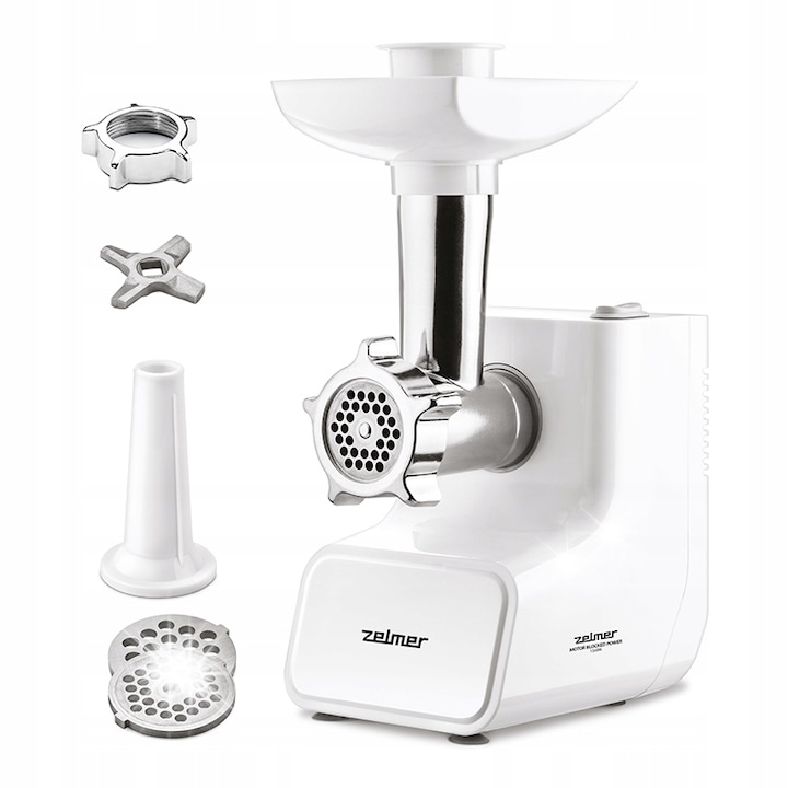 Месомелачка Zelmer ZMM3511B, 1500W, 2 сита, бяла