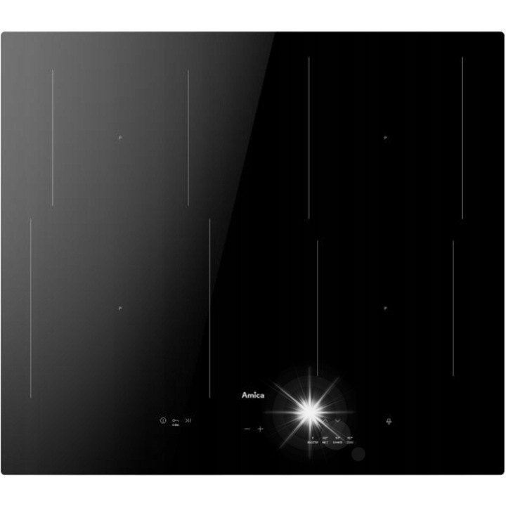 Електрически плот Amica PID6540PHTUN, 4 индукционни зони, керамичен, черен, 59,2x52,2см