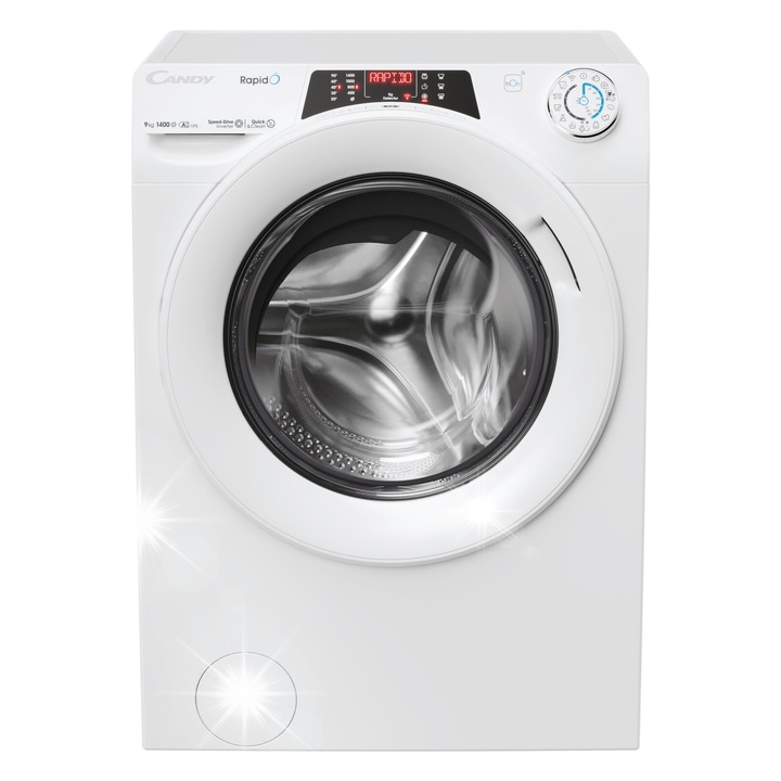 Пералня Candy RapidO RO 496DWM7/1-S, 9кг, 1400 об/мин, бял, 53x60x85см