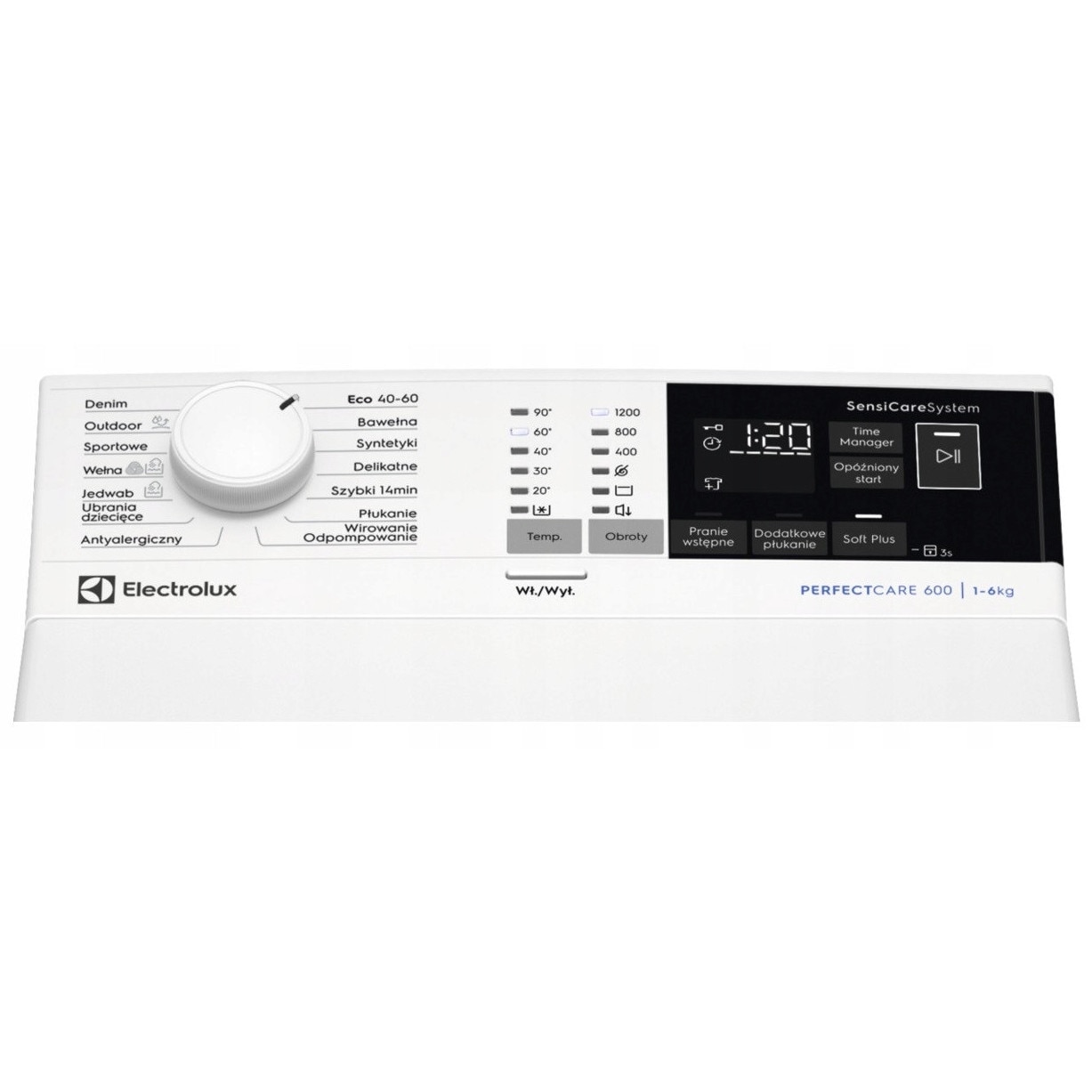 Masina de spalat rufe Electrolux EW6TN4261P, 6 kg, 1200 rpm, alb, set functii SensiCare si SoftPlus